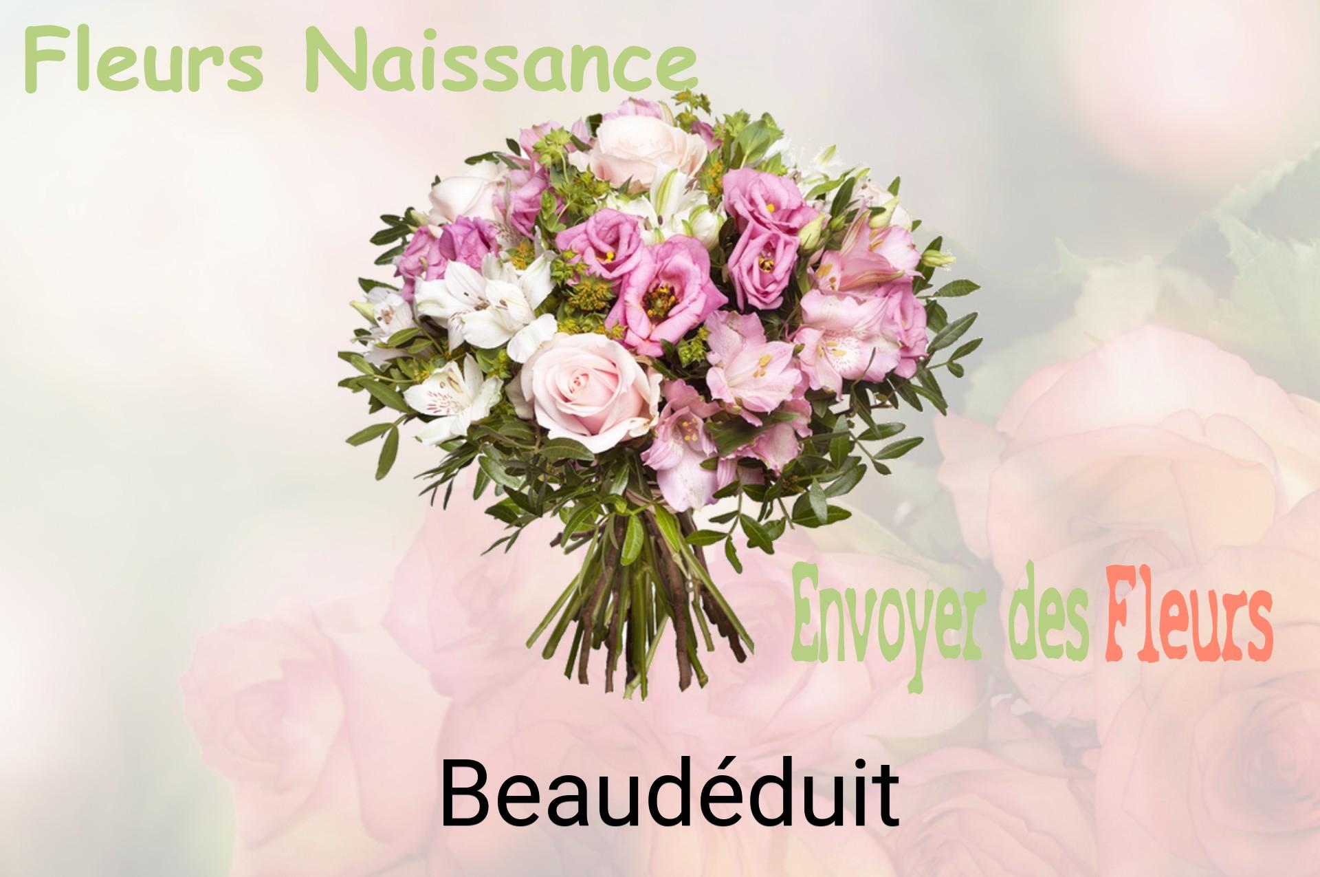 Bouquet de fleurs de naissance livré à Beaudéduit
